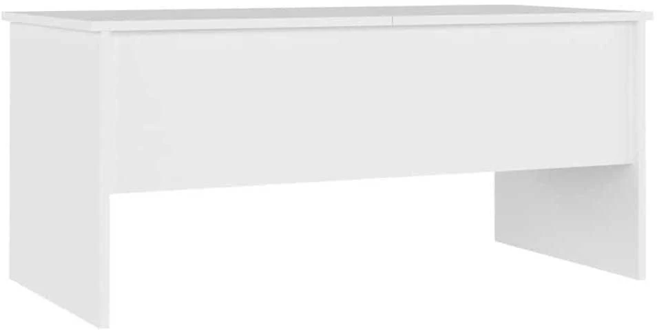 Kavos staliukas, baltas, 102x50,5x46,5cm, apdirbta mediena