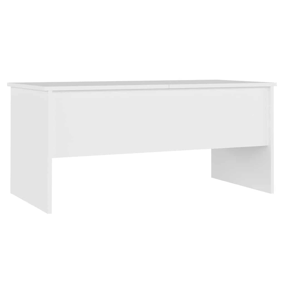 Kavos staliukas, baltas, 102x50,5x46,5cm, apdirbta mediena