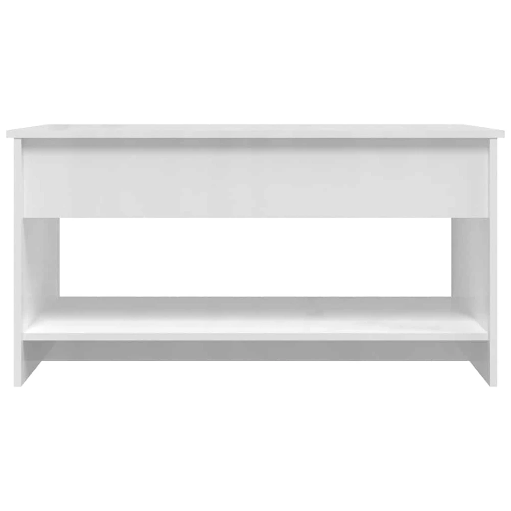 Kavos staliukas, baltas, 102x50x52,5cm, apdirbta mediena