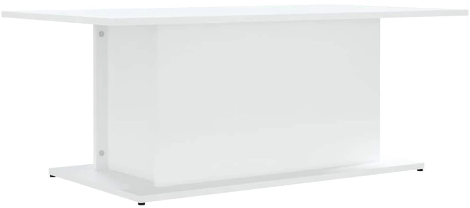 Kavos staliukas, baltas, 102x55,5x40cm, apdirbta mediena