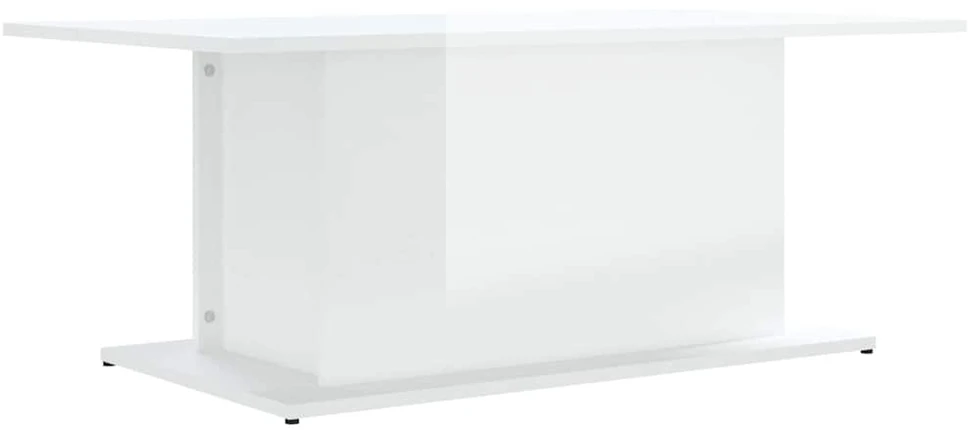 Kavos staliukas, baltas, 102x55,5x40cm, apdirbta mediena