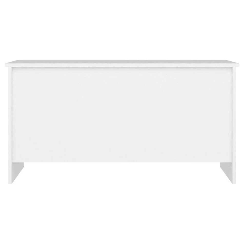 Kavos staliukas, baltas, 102x55,5x52,5cm, apdirbta mediena