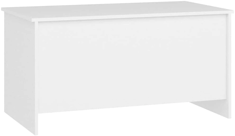 Kavos staliukas, baltas, 102x55,5x52,5cm, apdirbta mediena