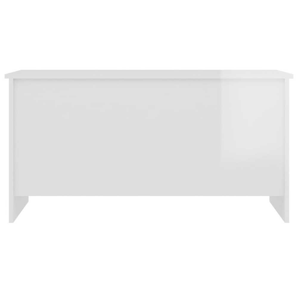 Kavos staliukas, baltas, 102x55,5x52,5cm, apdirbta mediena