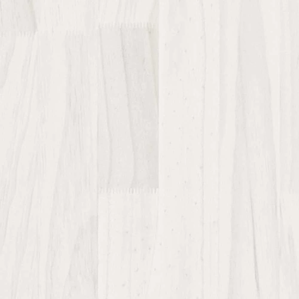 Kavos staliukas, baltas, 110x50x33,5cm, pušies medienos masyvas