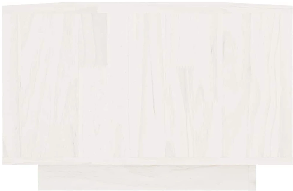 Kavos staliukas, baltas, 110x50x33,5cm, pušies medienos masyvas