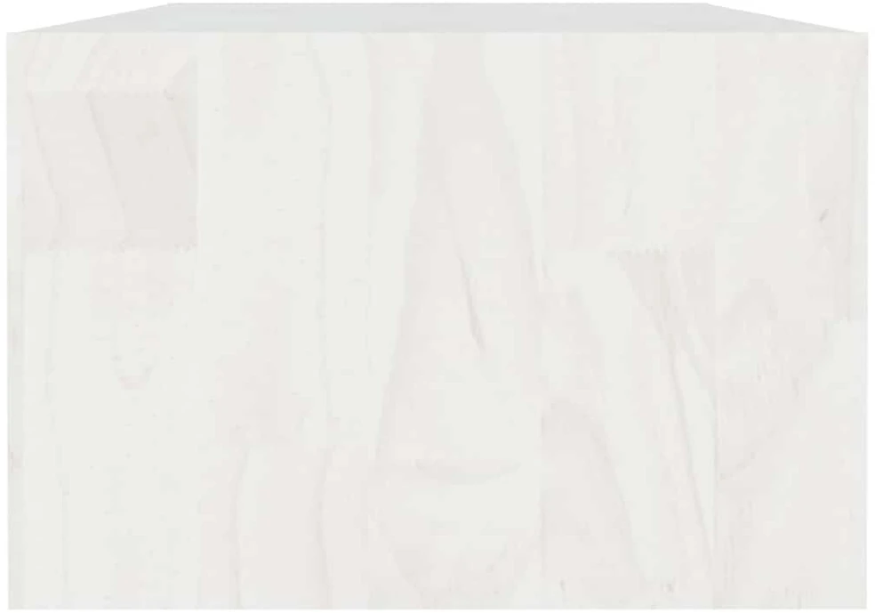 Kavos staliukas, baltas, 110x50x34cm, pušies medienos masyvas