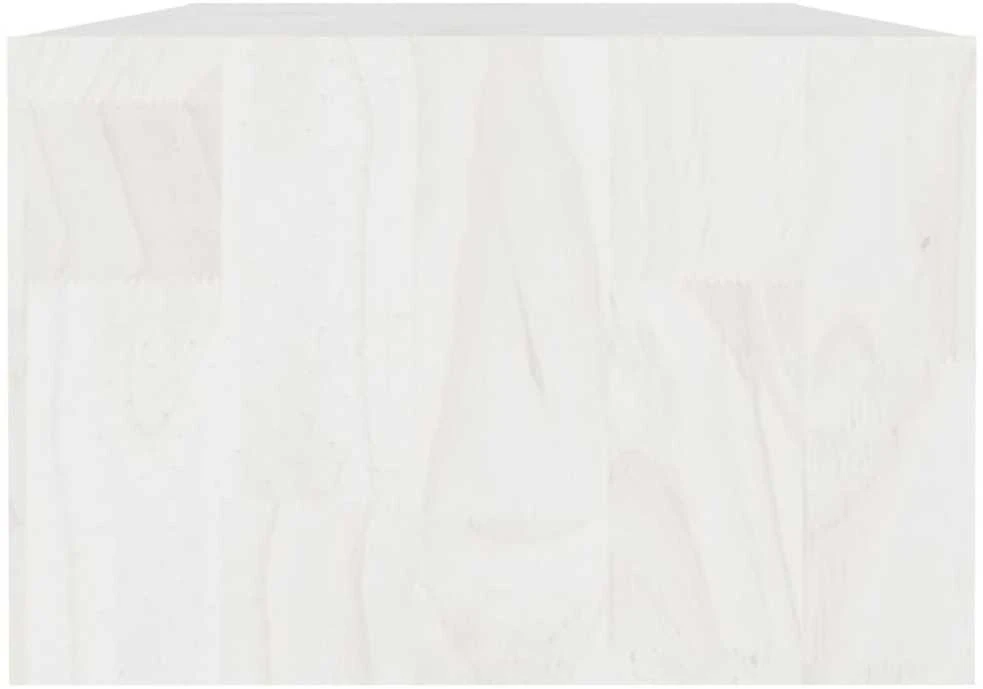 Kavos staliukas, baltas, 110x50x34cm, pušies medienos masyvas