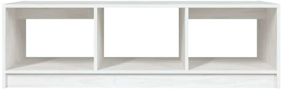 Kavos staliukas, baltas, 110x50x34cm, pušies medienos masyvas
