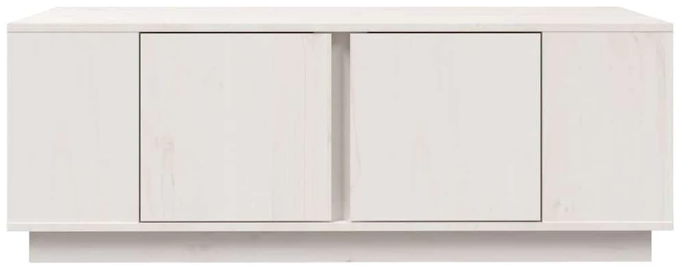 Kavos staliukas, baltas, 110x50x40cm, pušies medienos masyvas