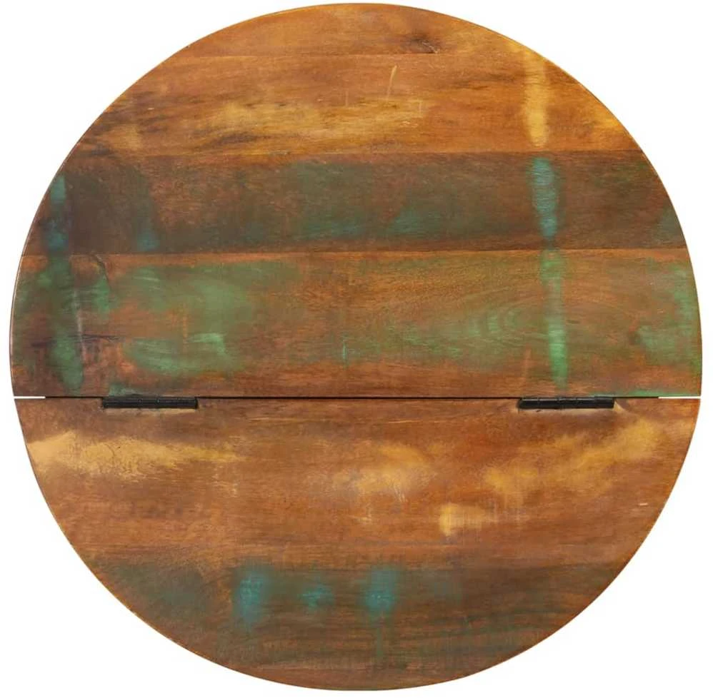 Kavos staliukas, baltas, 50x27cm, perdirbtos medienos masyvas