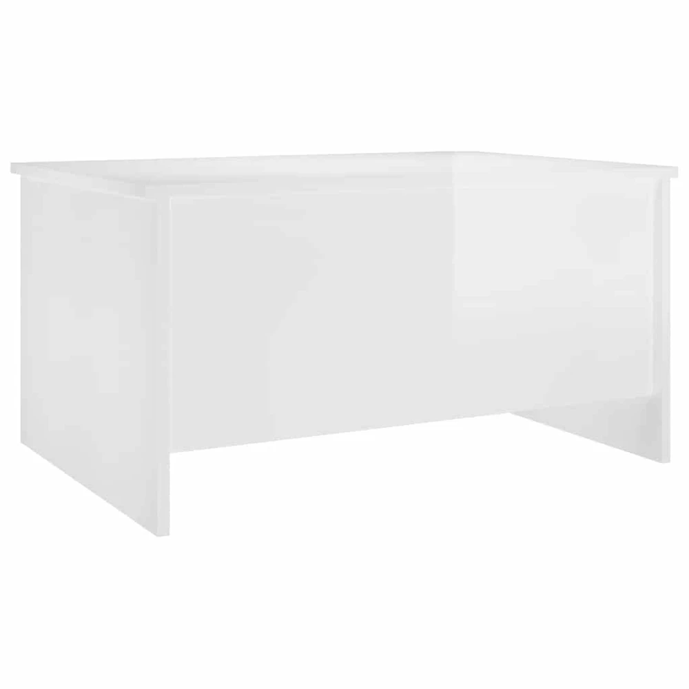 Kavos staliukas, baltas, 80x55,5x41,5cm, apdirbta mediena