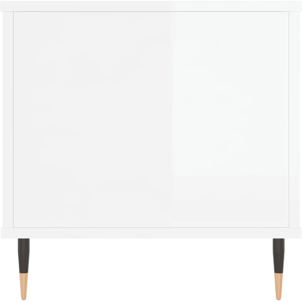 Kavos staliukas, baltas, 90x44,5x45cm, mediena, blizgus