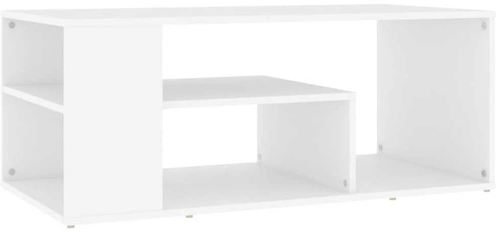 Kavos staliukas, baltos spalvos, 100x50x40cm, apdirbta mediena