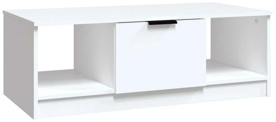 Kavos staliukas, baltos spalvos, 102x50x36cm, apdirbta mediena