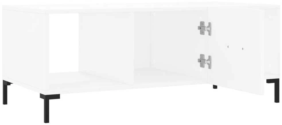 Kavos staliukas, baltos spalvos, 102x50x40cm, apdirbta mediena