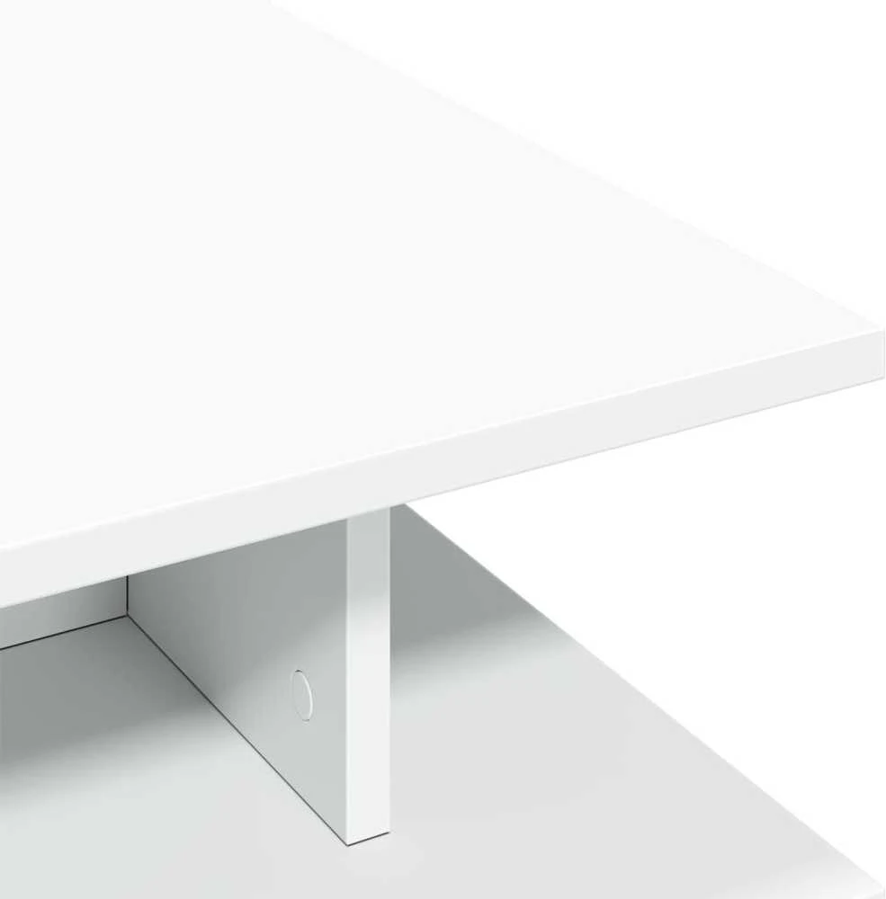 Kavos staliukas, baltos spalvos, 102x55x35cm, apdirbta mediena