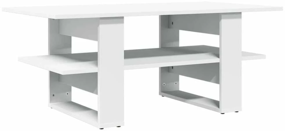Kavos staliukas, baltos spalvos, 102x55x42cm, apdirbta mediena