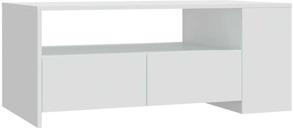 Kavos staliukas, baltos spalvos, 102x55x42cm, apdirbta mediena