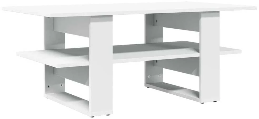 Kavos staliukas, baltos spalvos, 102x55x42cm, apdirbta mediena