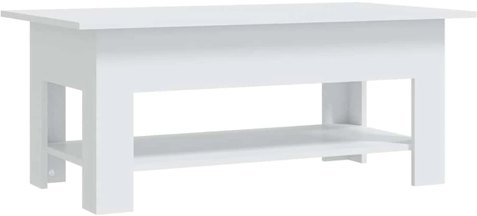 Kavos staliukas, baltos spalvos, 102x55x42cm, MDP