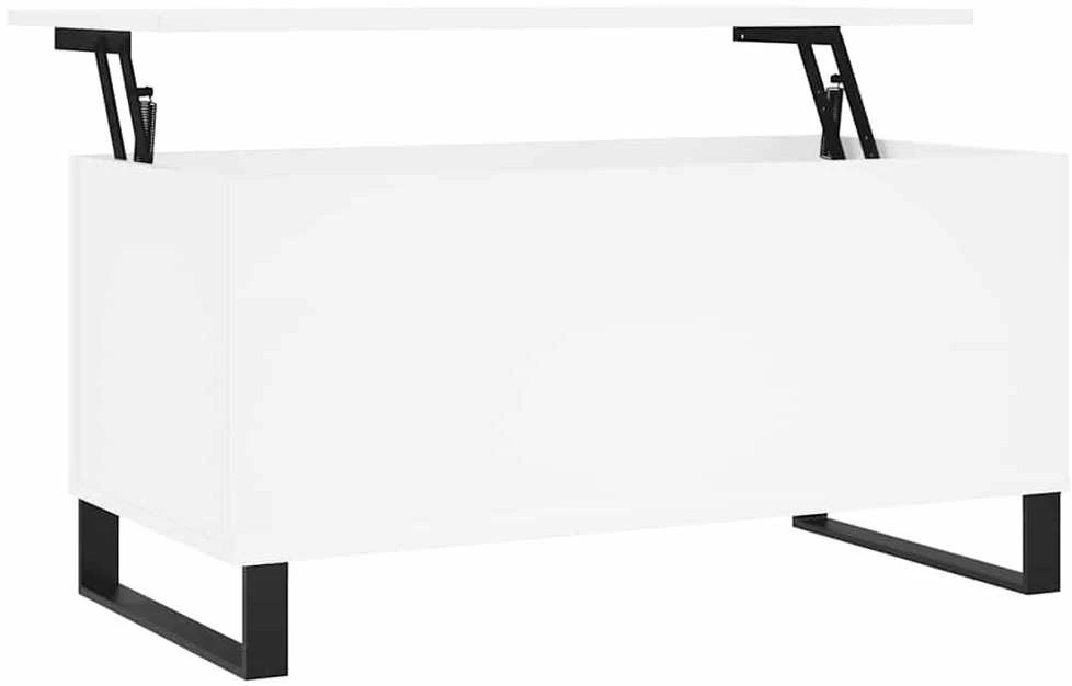 Kavos staliukas, baltos spalvos, 90x44,5x45cm, apdirbta mediena