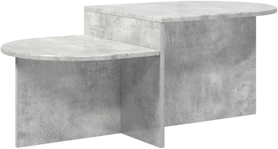 Kavos staliukas Betono pilka 100 x 50 x 40 cm Apdirbta mediena