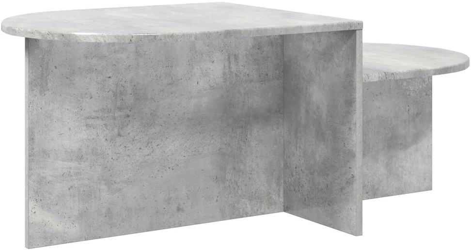 Kavos staliukas Betono pilka 100 x 50 x 40 cm Apdirbta mediena