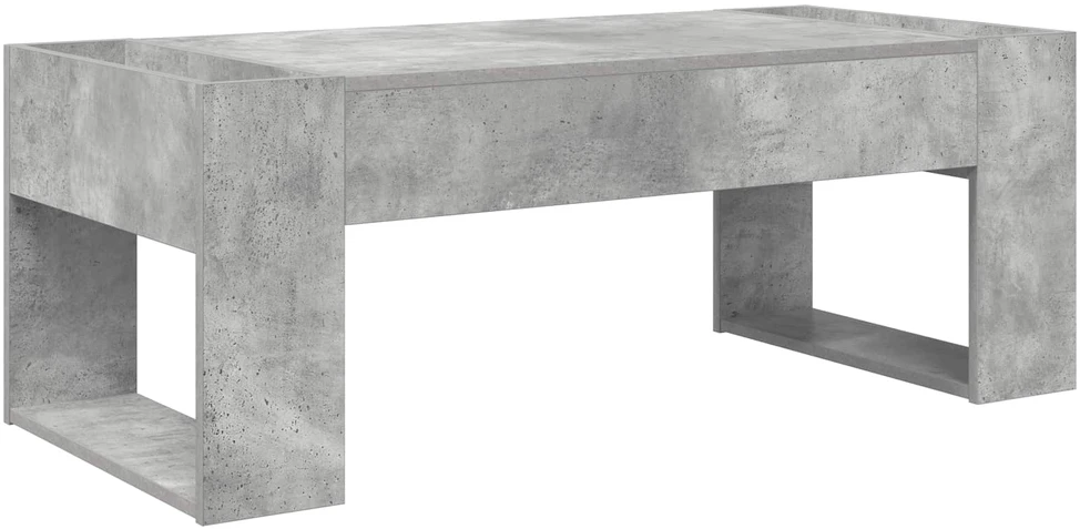 Kavos staliukas Betono pilka 110 x 50 x 41 cm Apdirbta mediena