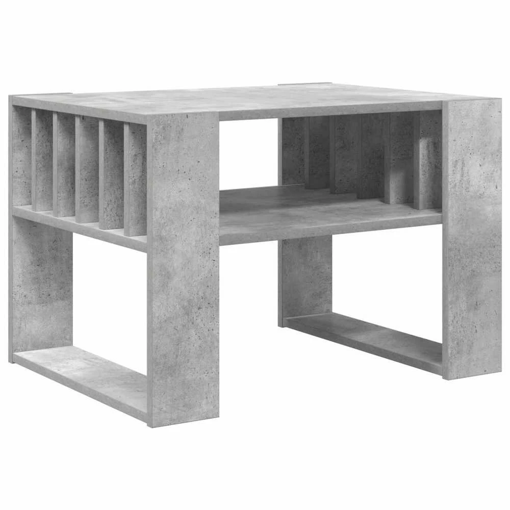 Kavos staliukas Betono pilka 66 x 49,5 x 45 cm Apdirbta mediena