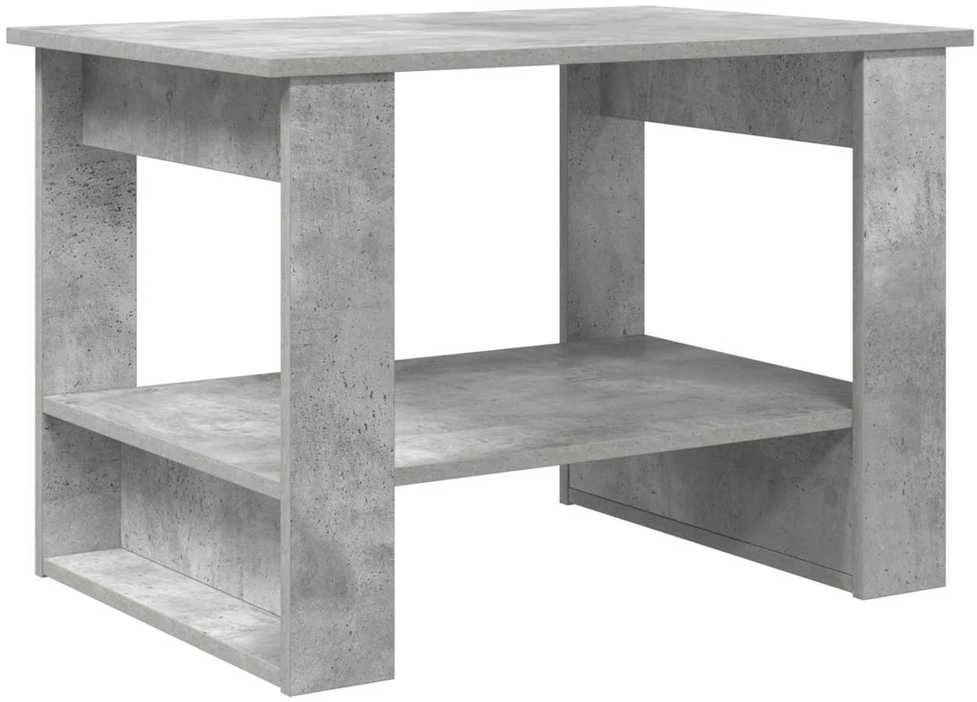 Kavos staliukas Betono pilka 72 x 50 x 50 cm Apdirbta mediena