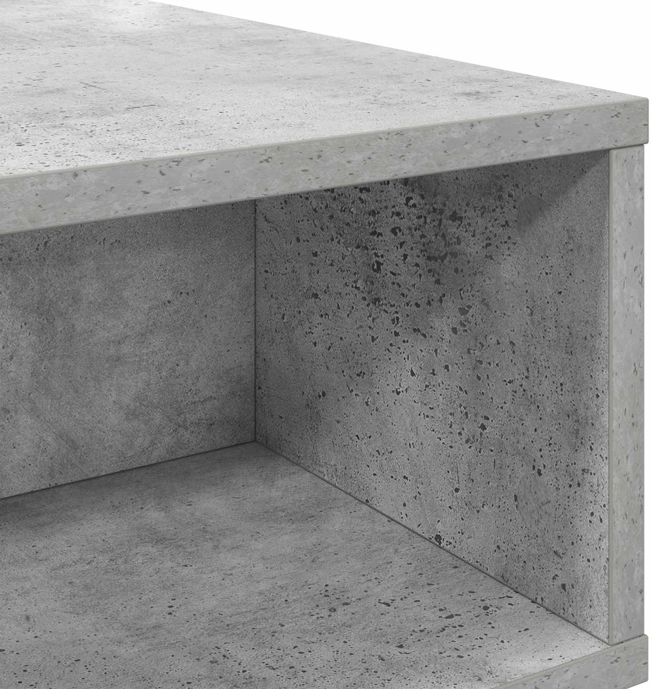 Kavos staliukas Betono pilka 80 x 46 x 35 cm Apdirbta mediena