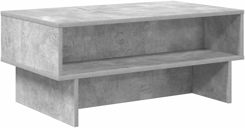 Kavos staliukas Betono pilka 80 x 46 x 35 cm Apdirbta mediena
