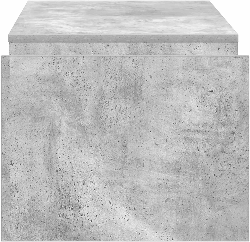 Kavos staliukas Betono pilka 90 x 45 x 35 cm Apdirbta mediena