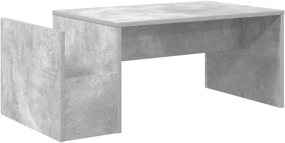 Kavos staliukas Betono pilka 90 x 45 x 35 cm Apdirbta mediena