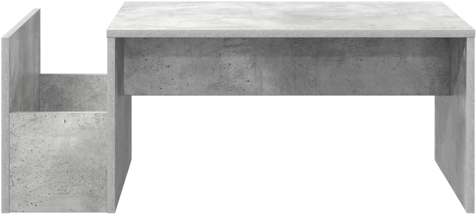 Kavos staliukas Betono pilka 90 x 45 x 35 cm Apdirbta mediena