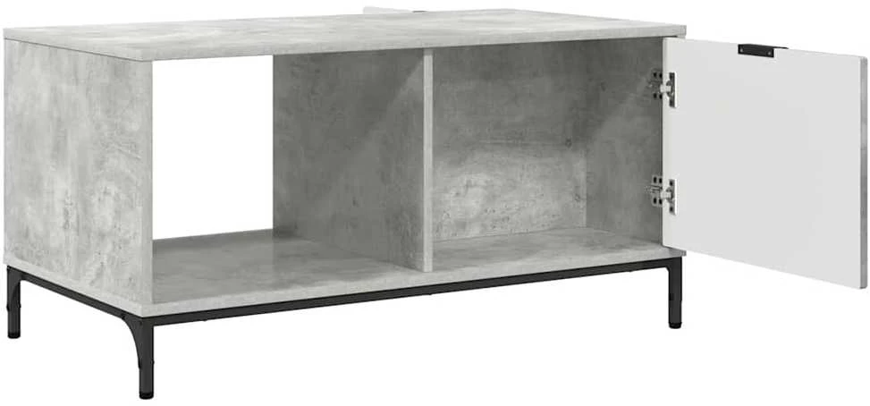 Kavos staliukas Betono pilka 90 x 49 x 46 cm Apdirbta mediena