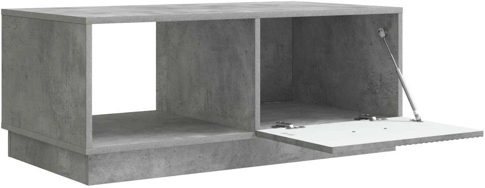 Kavos staliukas Betono pilka 90 x 50 x 37 cm Apdirbta mediena