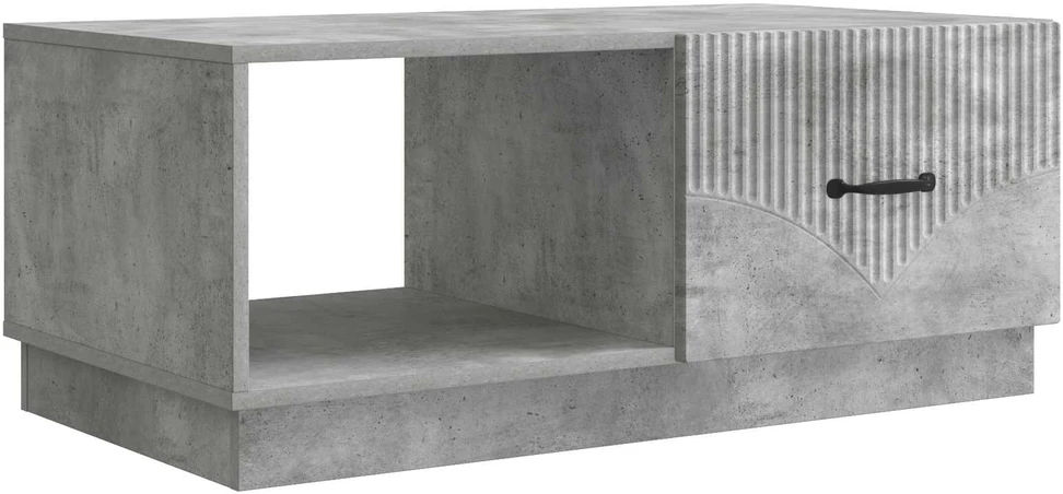 Kavos staliukas Betono pilka 90 x 50 x 37 cm Apdirbta mediena