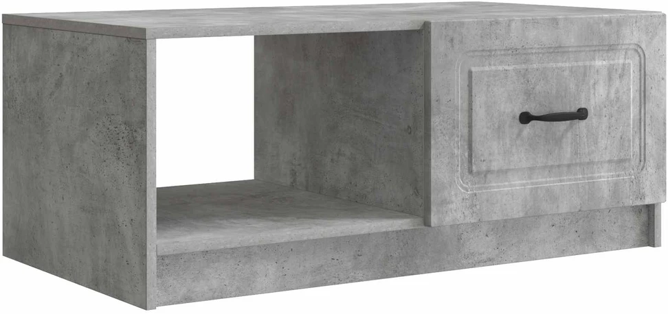 Kavos staliukas Betono pilka 90 x 50 x 37 cm Apdirbta mediena