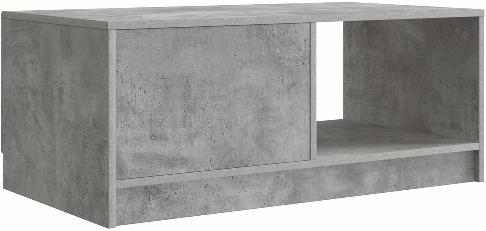 Kavos staliukas Betono pilka 90 x 50 x 37 cm Apdirbta mediena