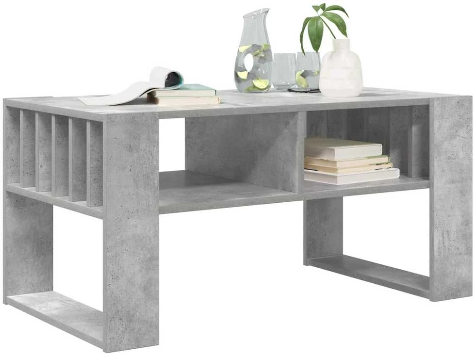 Kavos staliukas Betono pilka 92 x 49,5 x 45 cm Apdirbta mediena