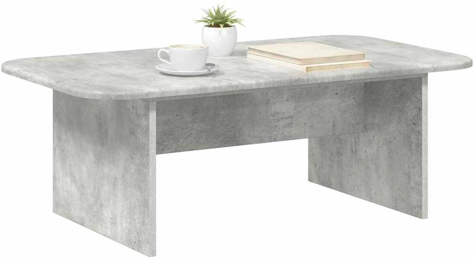 Kavos staliukas Betono pilka 93 x 53 x 33 cm Apdirbta mediena