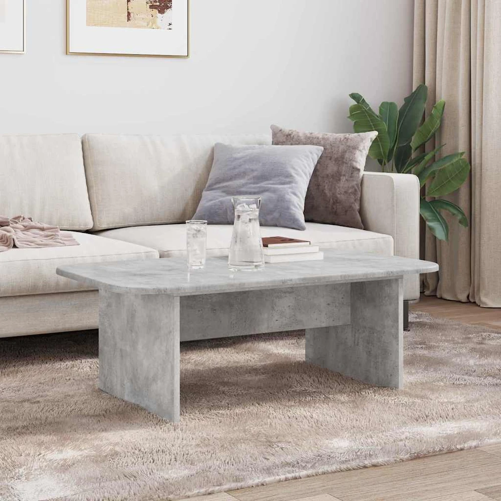 Kavos staliukas Betono pilka 93 x 53 x 33 cm Apdirbta mediena