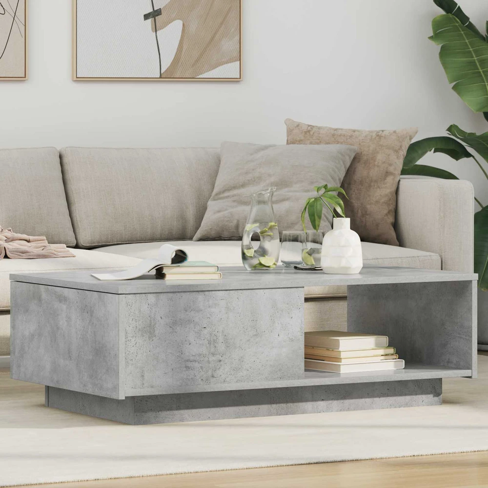 Lova Kavos staliukas Betono pilka 95 x 55 x 31 cm Apdirbta mediena