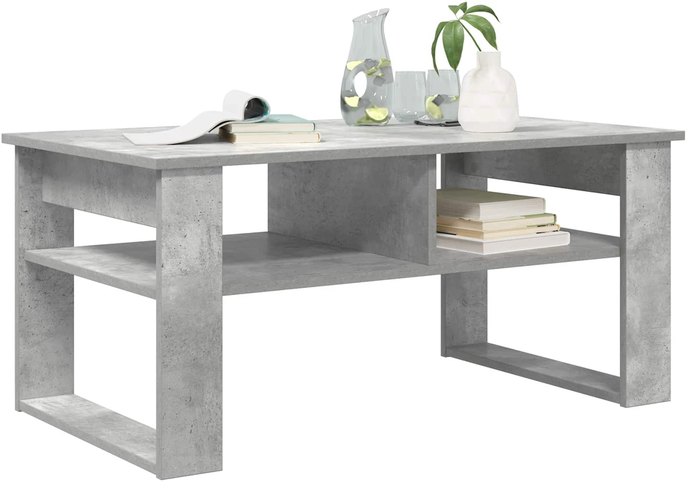 Lova Kavos staliukas Betono pilka 96 x 54 x 44 cm Apdirbta mediena