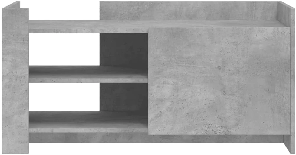 Kavos staliukas, betono pilkas, 100x50x50cm, apdirbta mediena
