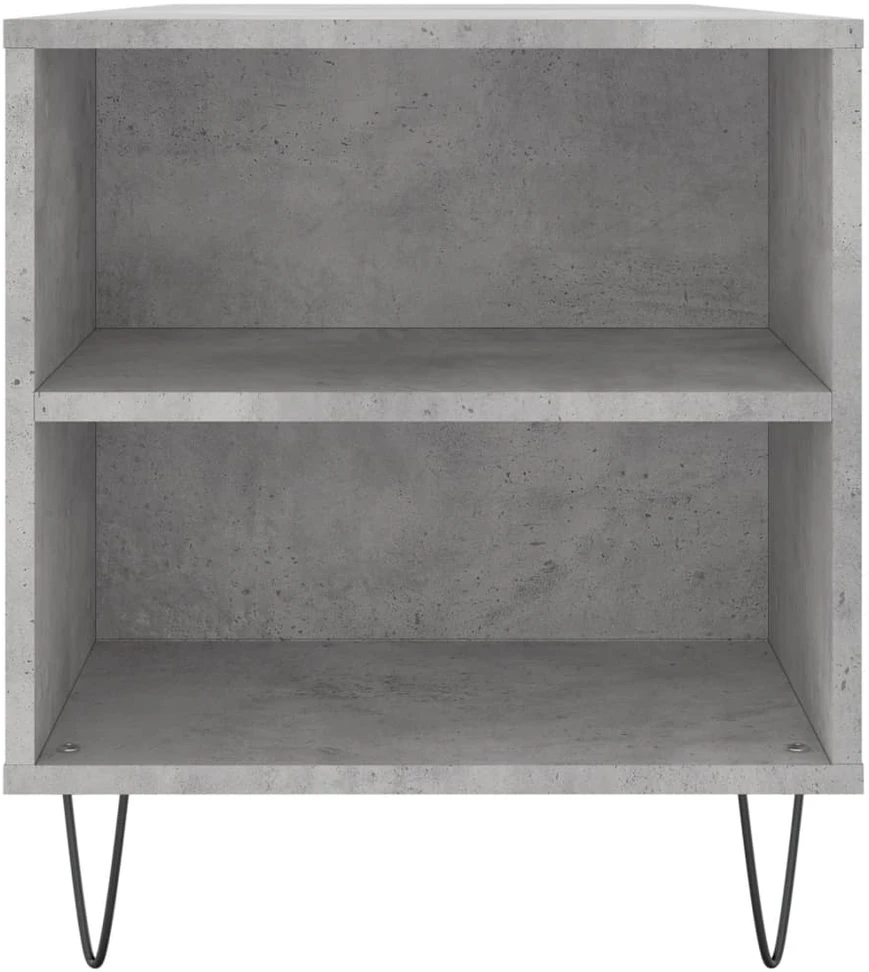 Kavos staliukas, betono pilkas, 102x44,5x50cm, apdirbta mediena