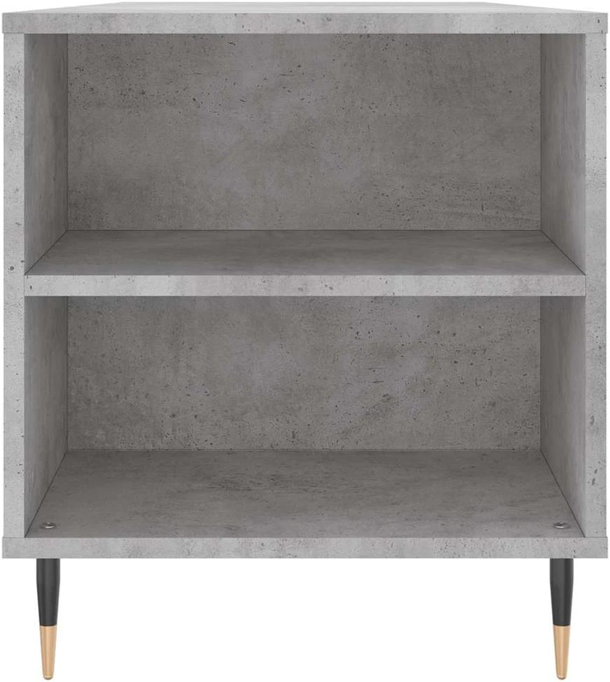 Kavos staliukas, betono pilkas, 102x44,5x50cm, apdirbta mediena