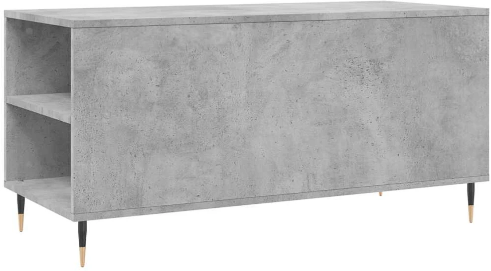 Kavos staliukas, betono pilkas, 102x44,5x50cm, apdirbta mediena